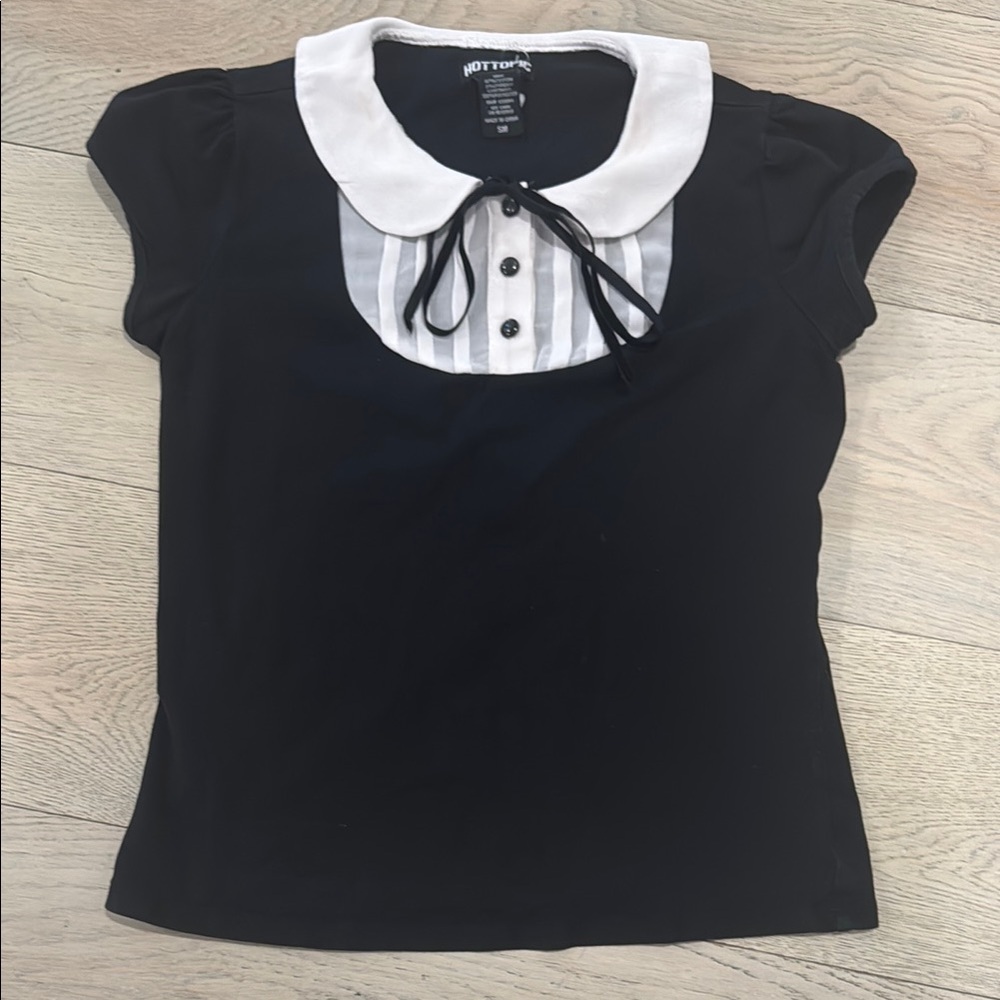 Mall Goth Wednesday Addams style blouse